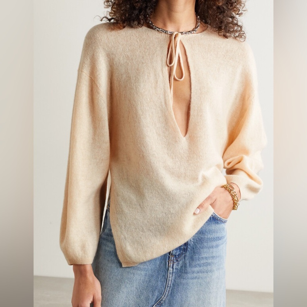 KHAITE cream sweater